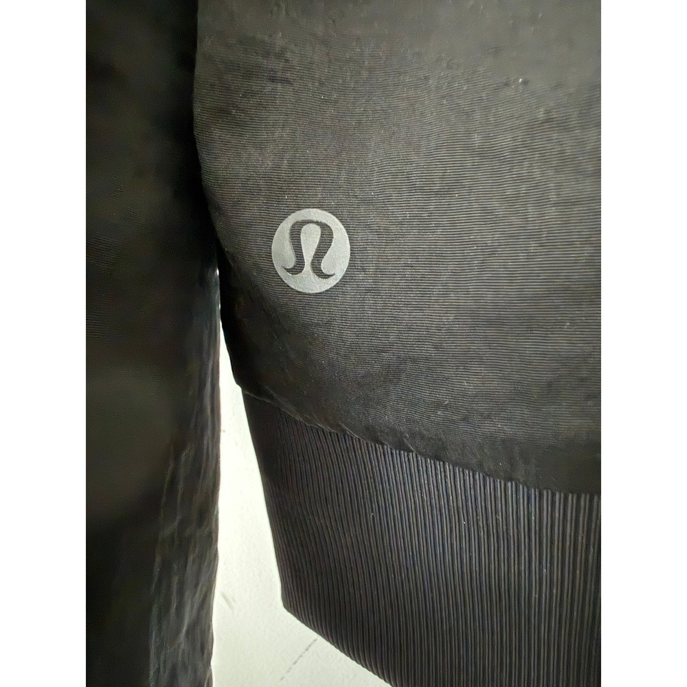 Lululemon Non-Stop Bomber Jacket Black Women PrimaLoft New NWT 8 Corporate Logo - Picture 9 of 16